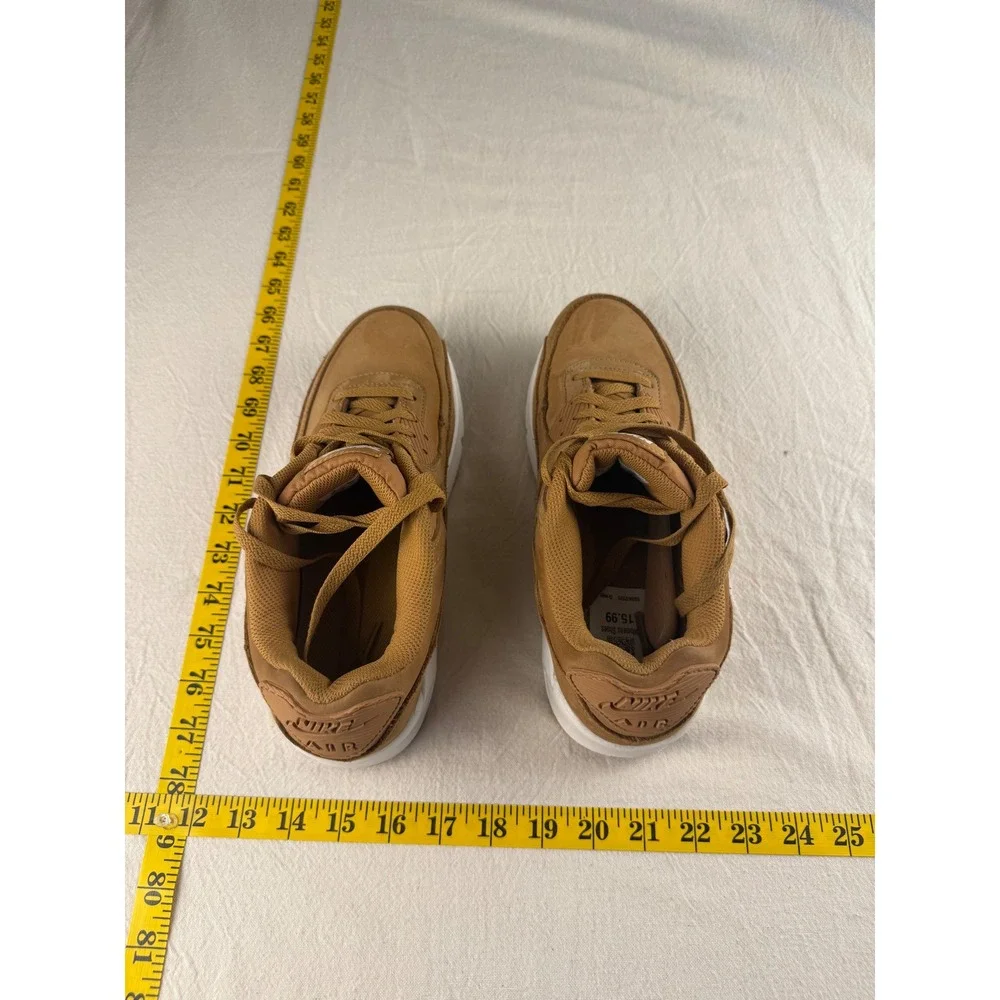 Nike Air Max 90 Sneakers 7Y 8.5-Women 7-Men Tan HF6358-200 Wheat Preppy Casual